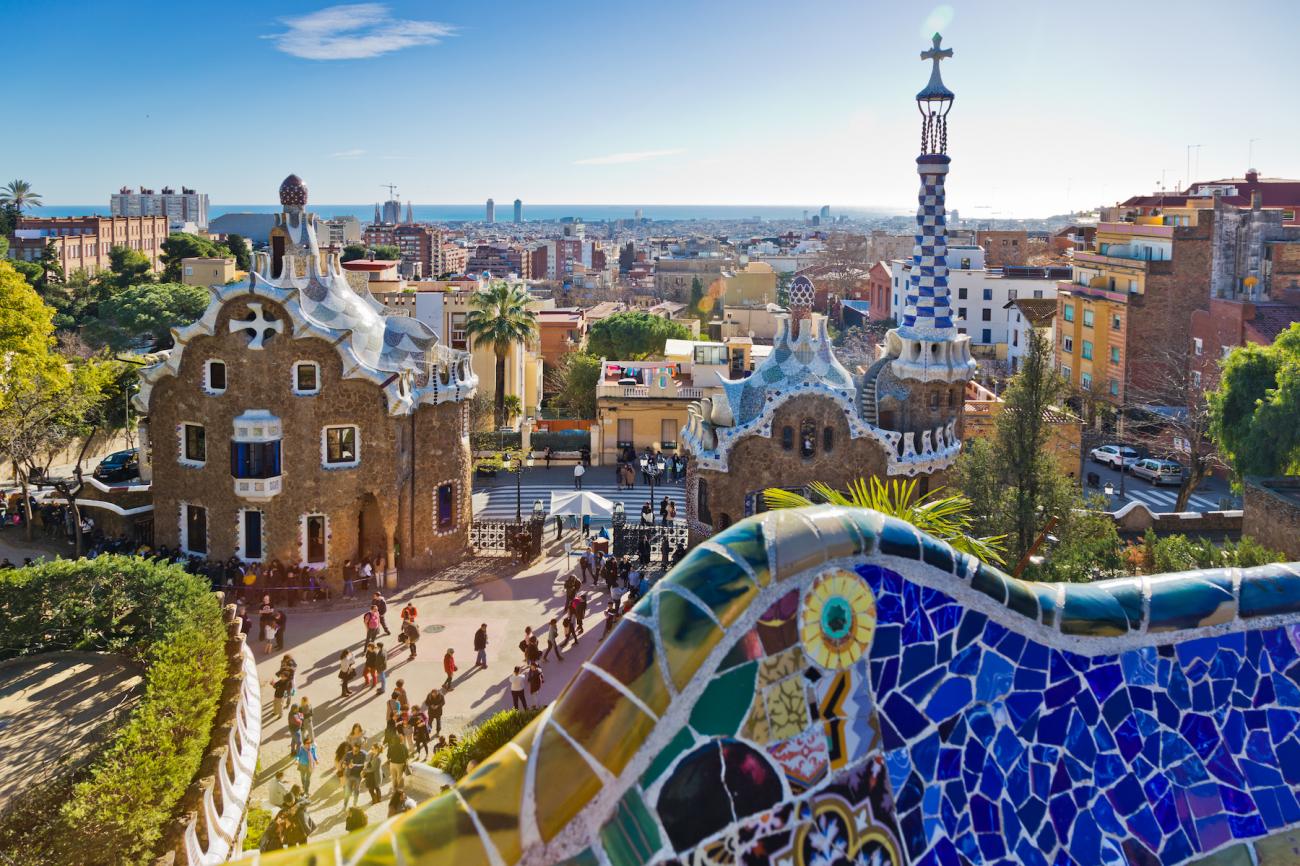 El parque Güell, atracción turística de Barcelona